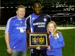 Denis &amp; Aisling with Michael Essien